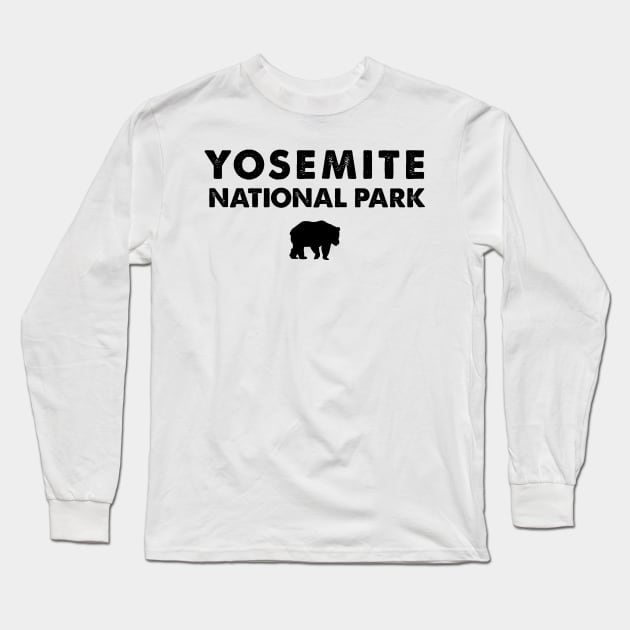 Yosemite National Park Retro Long Sleeve T-Shirt by roamfree